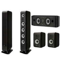 Boston Acoustics M340 5.0 Home Theater Speaker System M340 M25b & Mcenter