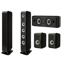 Boston Acoustics M340 5.0 Home Theater Speaker System M340 M25b & Mcenter