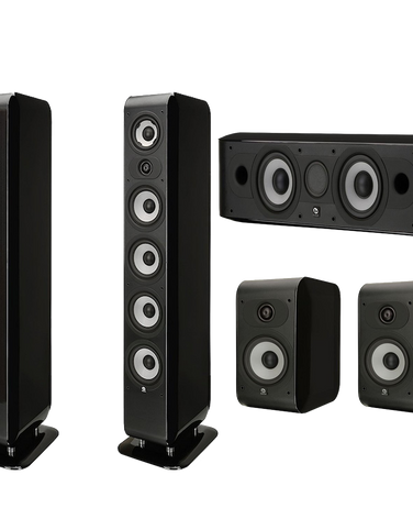 Boston Acoustics M340 5.0 Home Theater Speaker System M340 M25b & Mcenter
