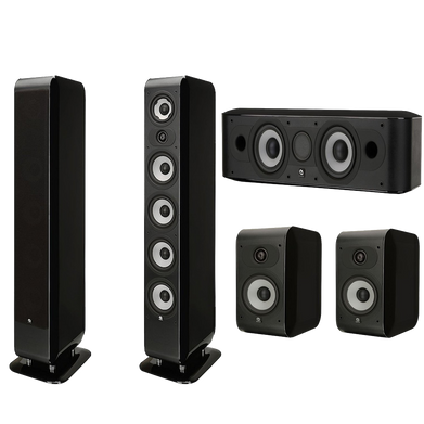 Boston Acoustics M340 5.0 Home Theater Speaker System M340 M25b & Mcenter