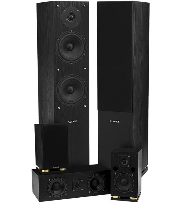 Fluance Sxhtb Bk High Definition Surround Sound Home Theater 5.0