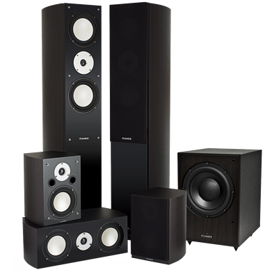Fluance Xlhtb Dw High Performance 5.1 Speaker Surround Sound Home Theater System