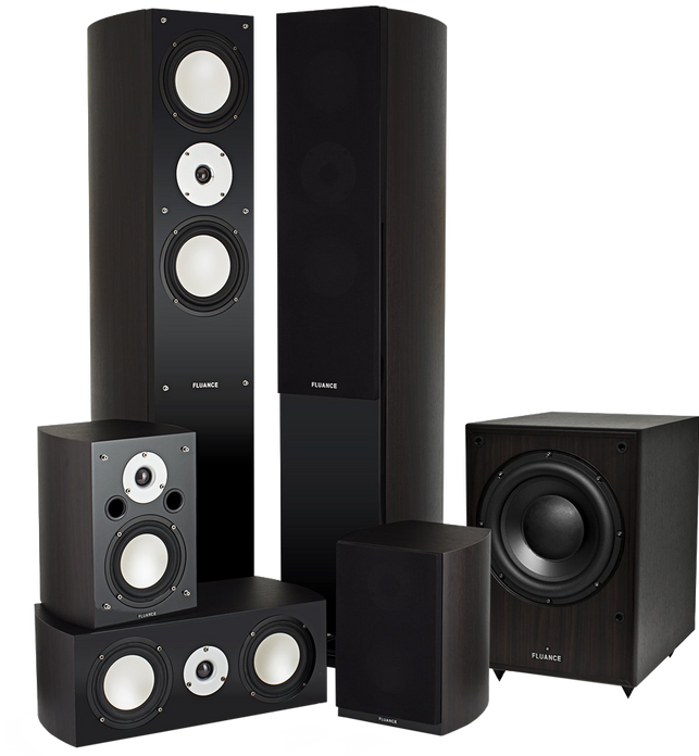 Fluance Xlhtb Dw High Performance 5.1 Speaker Surround Sound Home Theater System