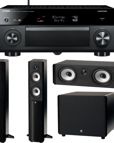 Yamaha Rx A2040bl 9.2 Channel Wi Fi Network Aventage Home Theater Receiver Plus A Boston Acoustics A Series 3.1